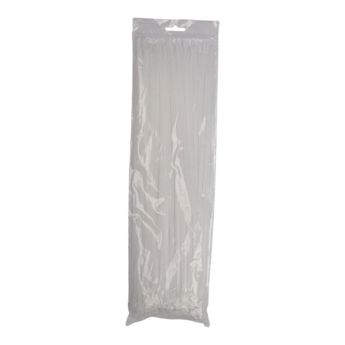 Хомут кабельный PCT 4.8х350-100WH 4.8х350 PA6.6 бел.(уп.100шт) JazzWay 5054066