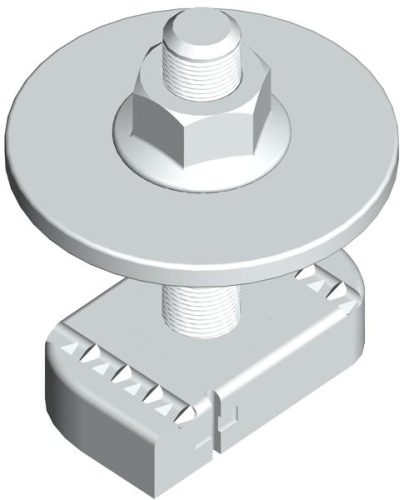 Болт STRUT 12х50 с опорой и гайкой EKF stbog12x50