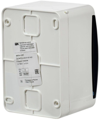 Корпус КМПн-4 TEKFOR Mini IP41 пластик. бел. IEK TFM-KP73-N-04-41-K01-K01