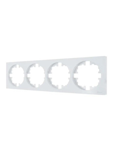 Рамка 4-м OSEN горизонт. квадрат бел. LEZARD 743-0200-149