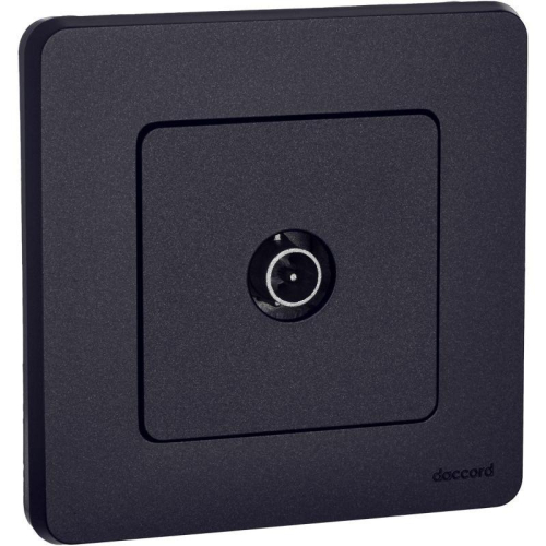 Розетка телевизионная проходная TV Inspiria 14дБ 5-862мГц механизм антрацит IEK 673863