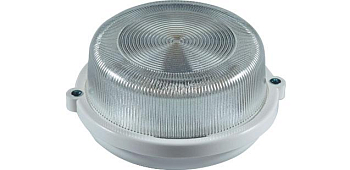 Светильник НПП 03-100-010.2 Луна 10 ЖКХ накладной с решеткой пластик. Владасвет 10698