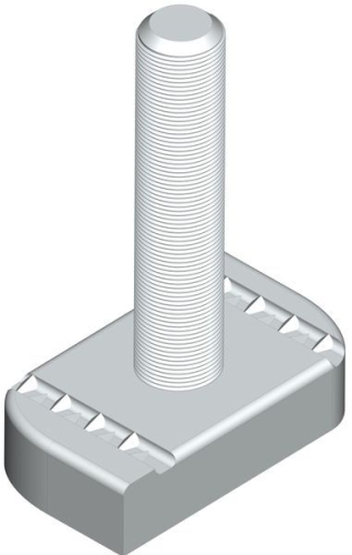 Болт STRUT 8х40 TDZ EKF stb8x40-TDZ