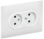Розетка 2-м SKANDY 10А без заземл. защ. шторки в сборе SK-R09W арктич. бел. IEK SK-R23-10-K01-F