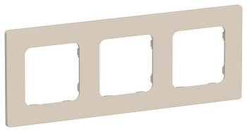 Рамка 3-м СП FLITE РУ-3-К-ФлЛ льняной IEK FI-M32-32-20-K88