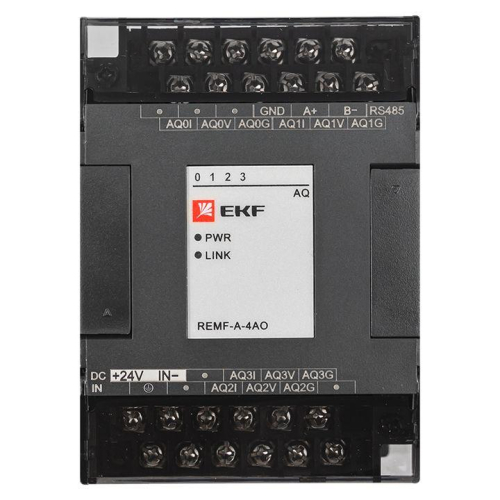 Модуль аналогового вывода REMF 4 PRO-Logic (без поверки) EKF REMF-A-4AO