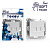 Розетка компьютерная 2-м СП Pixel RJ45 кат.5E механизм айс TOKOV ELECTRIC TKE-PX-RC2-C34