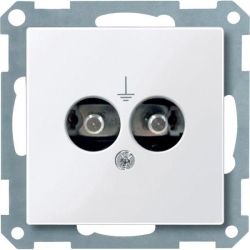 Механизм розетки СП Merten для выравнивания потенциалов активно бел. SchE MTN290425
